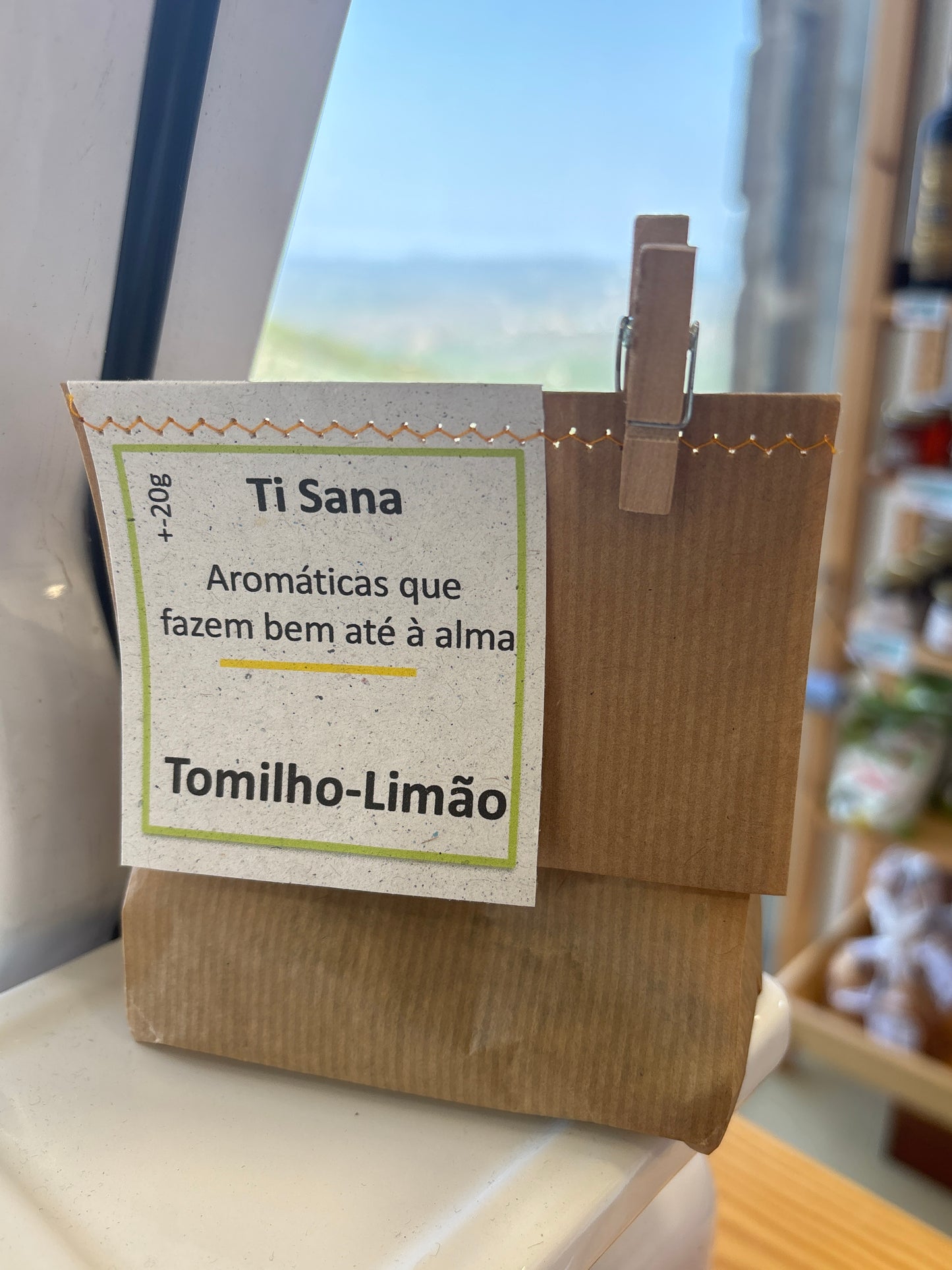 Embalagem ecológica de infusão de tomilho-limão Ti Sana 