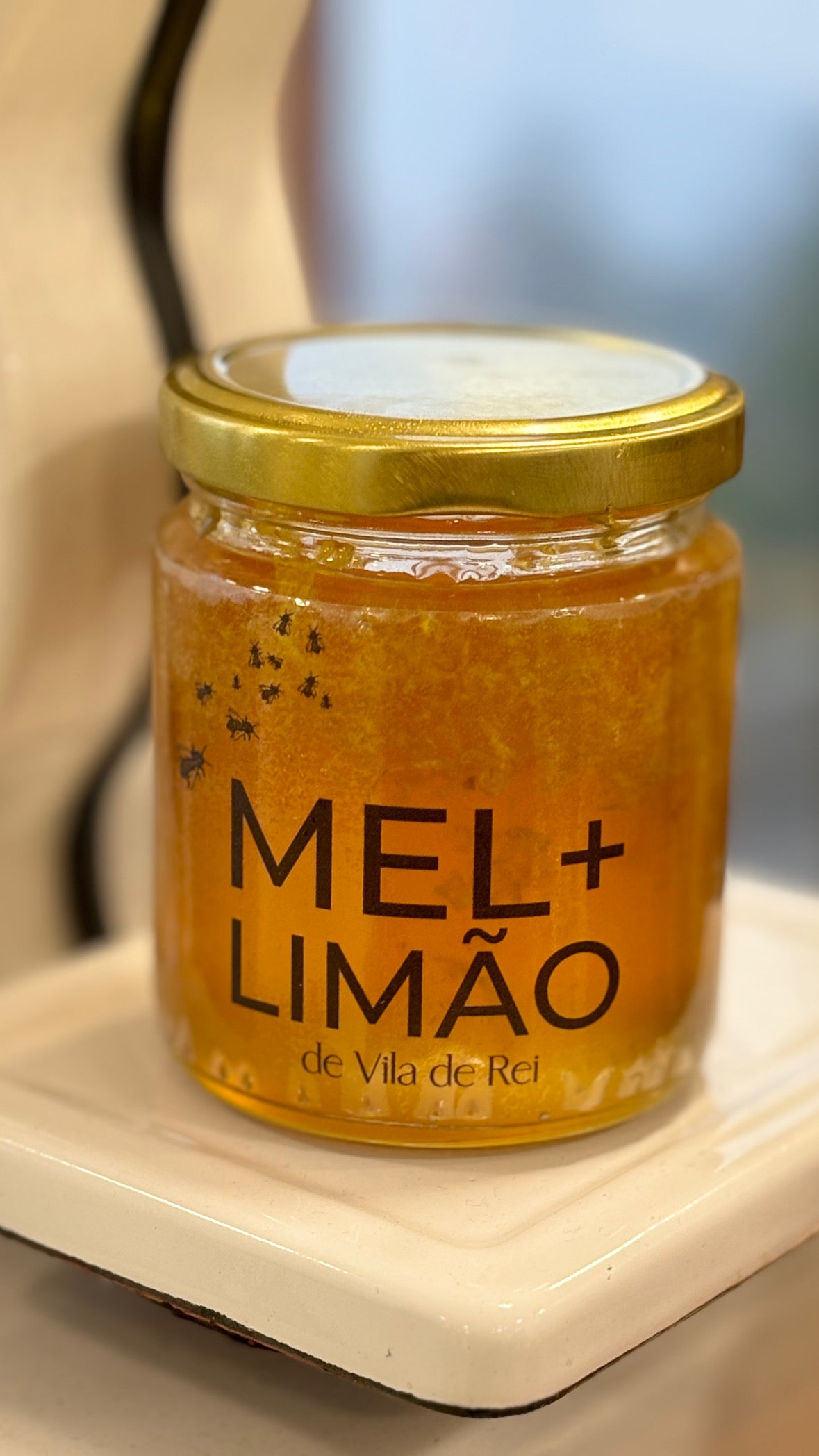 Frasco de Mel com Limão Artesanal Rosa dos Ventos 200g