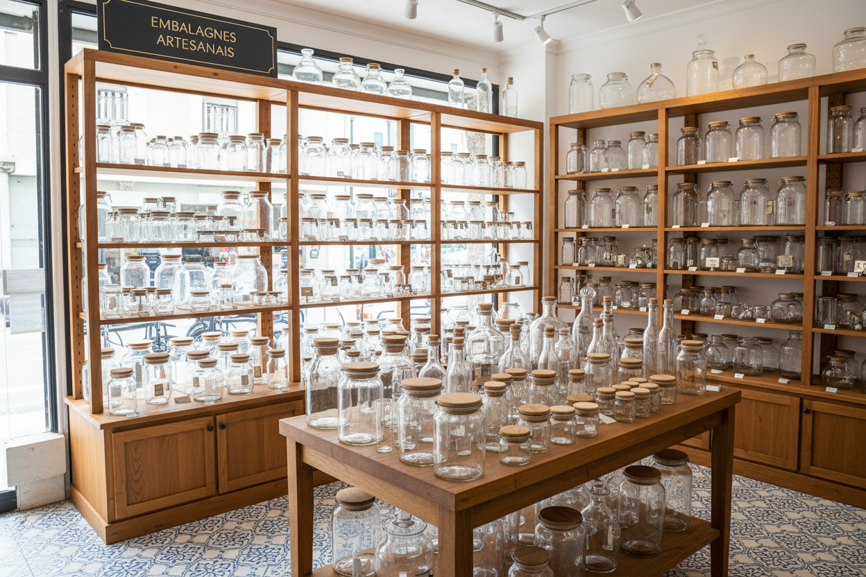 uma loja de vidros de embalagem vazios para compra 